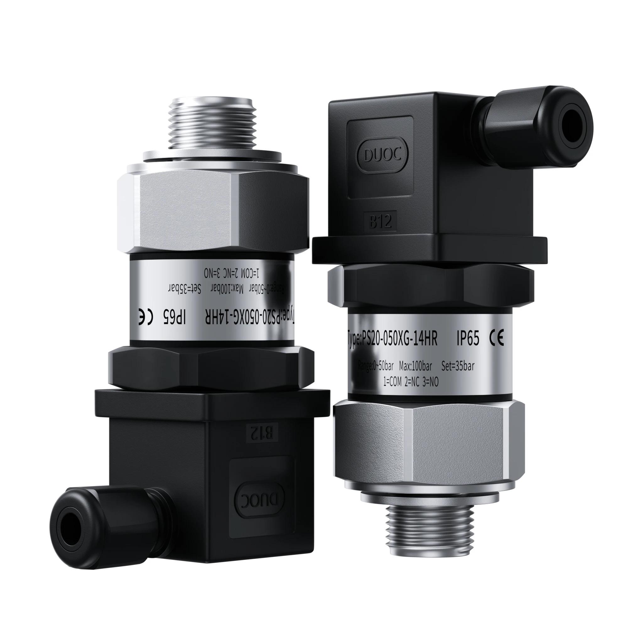 0.2-2.5bar 0.8-5bar Pneumatic Hydraulic Oil Water Diaphragm Piston Pressure Control G1/4  Mechanical Adjustable Pressure Switch