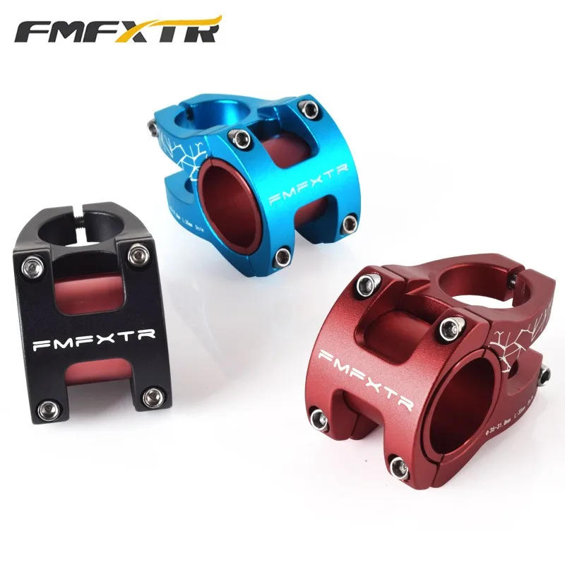 Bicycle Handlebar Stem 35mm 31.8mm 0-Degree Short MTB Road Bike Universal Fit Alloy Headstock Adapter Stem  2025 Bicycle Parts