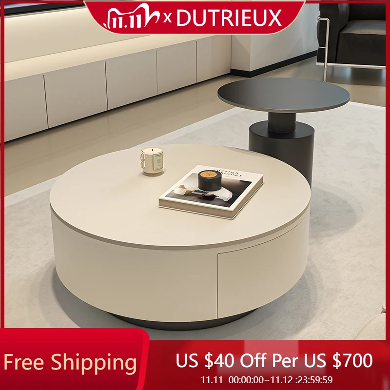 

Round Fashion Coffee Table Interior Large Events Salon Universal Funky Low Side Table Service Kaffee Tische Home Decoration