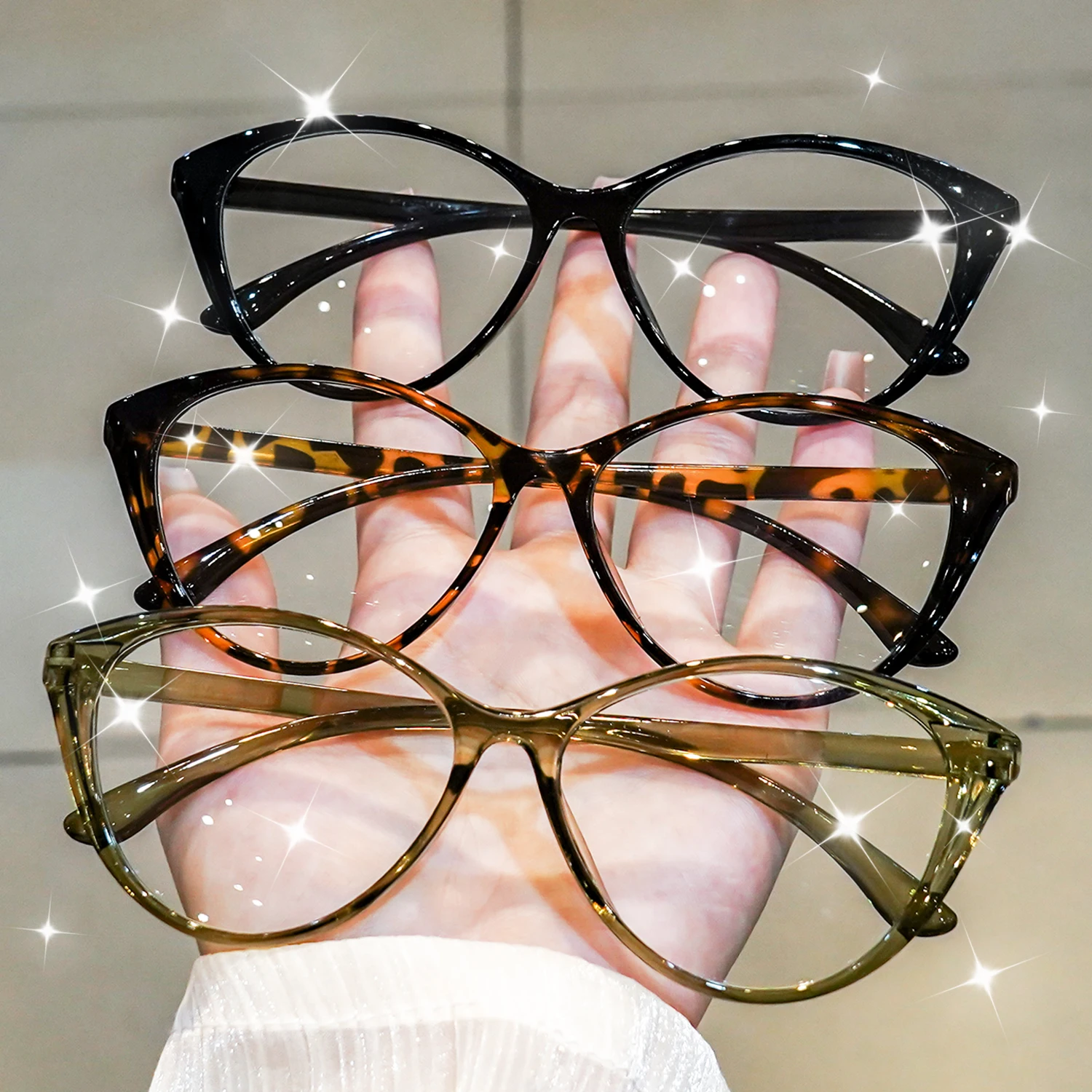 2 Stück modische Cat-Eye-Lesebrillen, bequeme Brillen für einen trendigen Look, Vergrößerung von +1,0 bis +4,0 – Detail 6