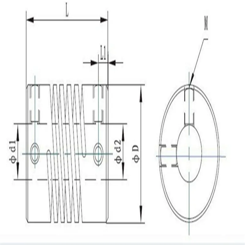 ID3 4 5 6 6.35 7 8 9 10mm D19*L25 Aluminium CNC Stepper Motor Flexible Shaft Coupling Coupler Encoders Engraving Machine