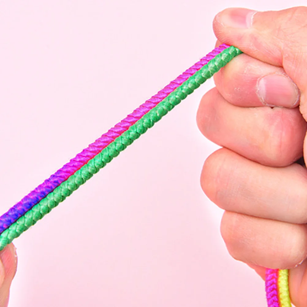 1 ensemble de cordes à sauter chinoises élastiques colorées de 7M pour enfants, jouet de jeu en plein air, bandes de caoutchouc à haute élasticité polyvalentes