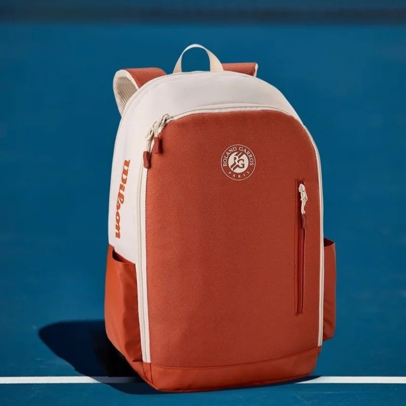 

Wilson - Men's and Women's Professional Tennis Bag, Large Capacity Multi Functional Shoulder Sports Backpack, French Open, New