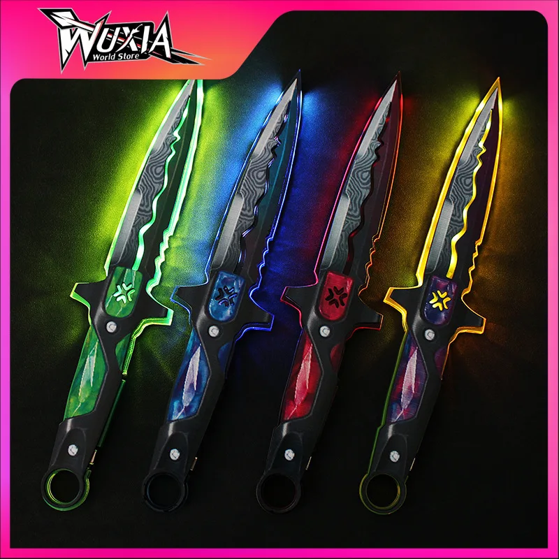 30cm Valorant Weapon VCT LOCKIN Melee Acrylic Lumines Sword Knife Cosplay Props Game Peripheral Sword Model Gift Toys for Boys