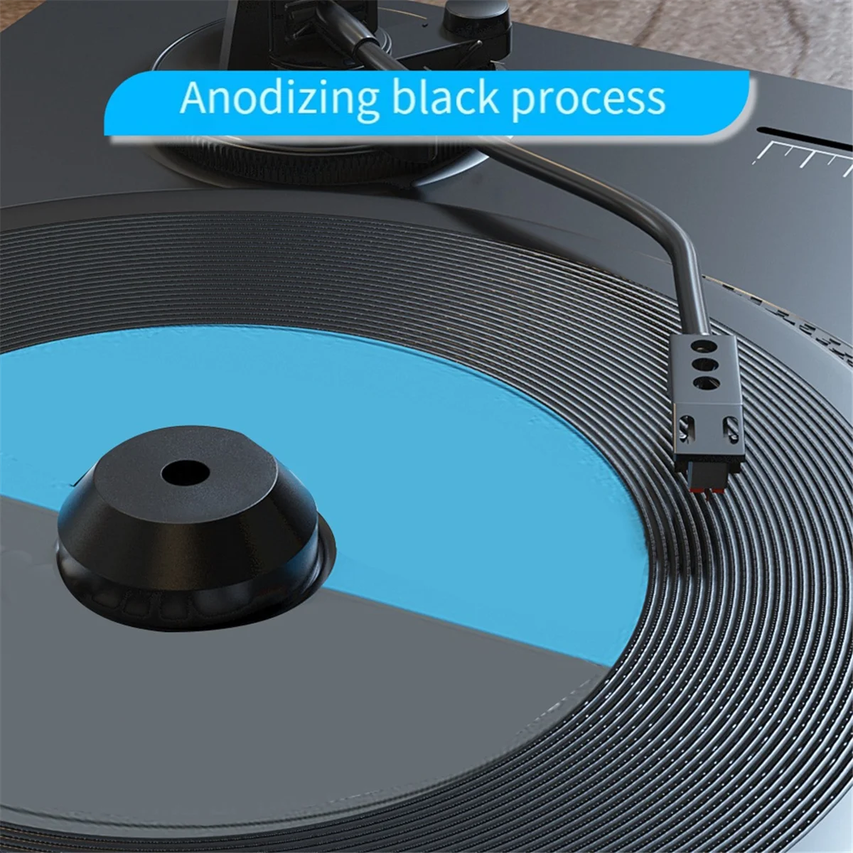 Audio LP tocadiscos de vinilo estabilizador de disco de Metal tocadiscos abrazadera de peso HiFi SilverJAS