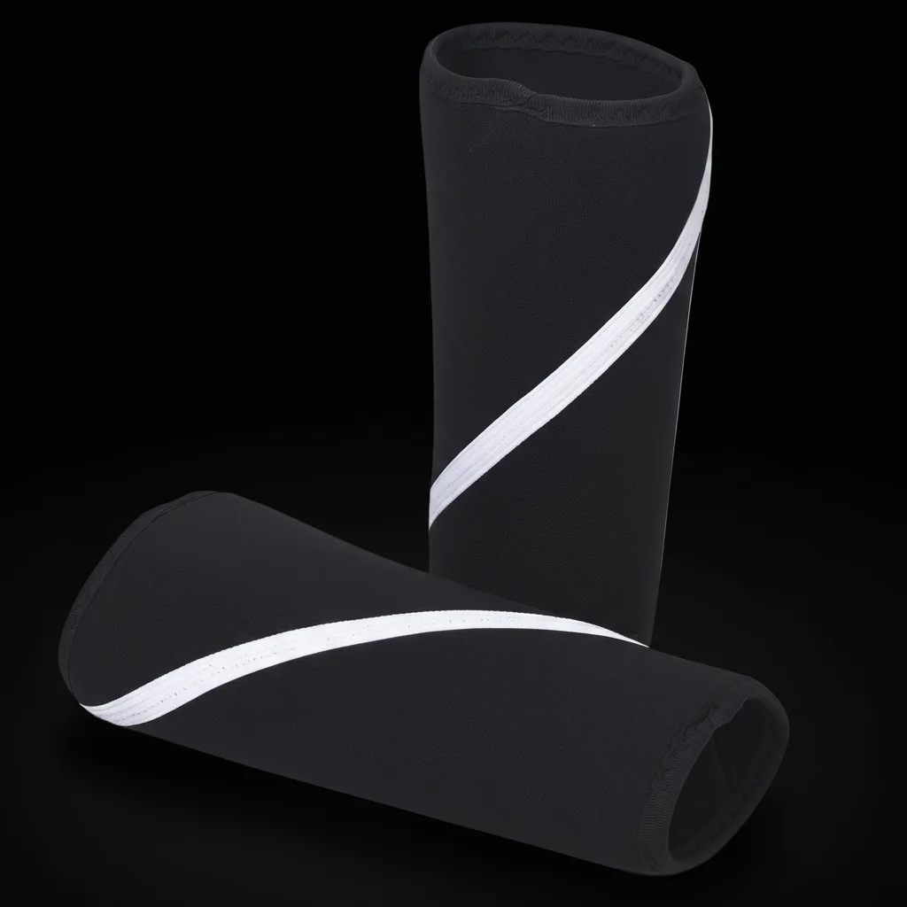 Lifting Knee Sleeves (1 Pair) Support & Compression for Weightlifting, Powerlifting & Cross Training - 7mm Neoprene Sleeve for