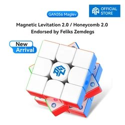 【New Arrival】GAN356 Maglev 3x3 Magnetic Speed Cube Stickerless Magic Cubes Fast Smooth Puzzle Toys For Kids Adults