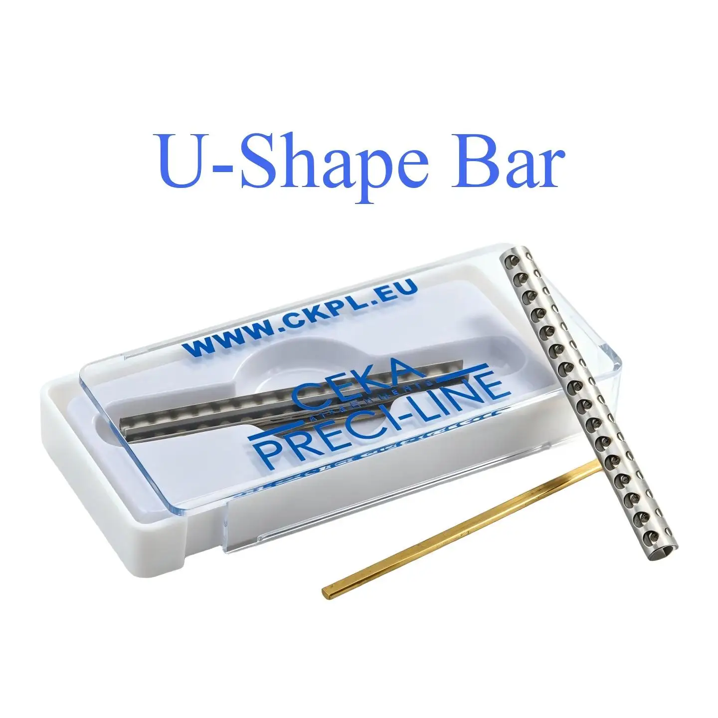 Dental U-Shape Bar Attachment Compatible With CEKA PRECI-LINE Removable Denture Friction Rider Clips Laboratory Castable Pattern