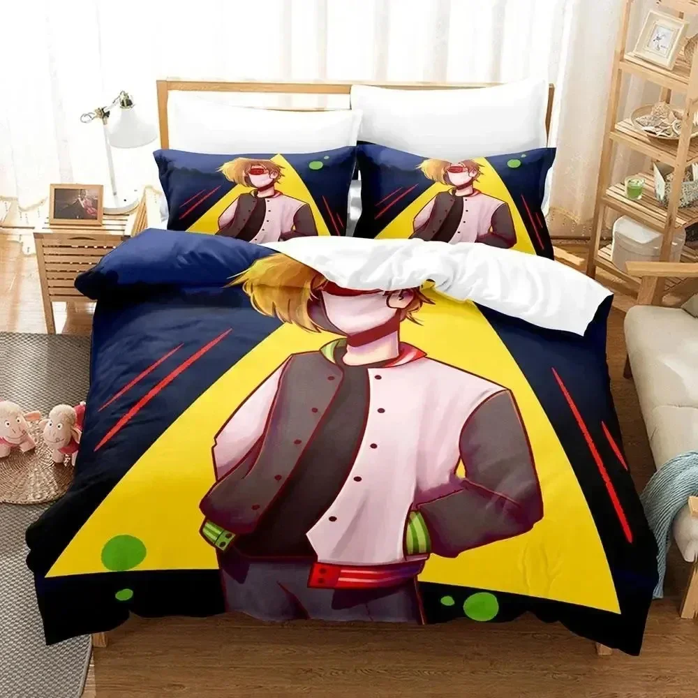 

Ranboo Bedding Set Boys Girls Twin Queen Size Duvet Cover Pillowcase Bed Kids Adult Fashion Home Textile Customizable
