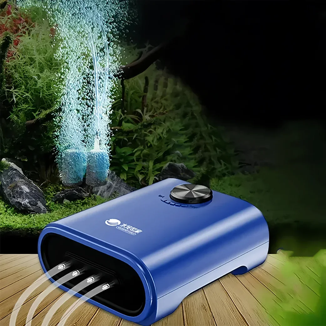 Water pet family, fish tank oxygen pump, silent aquarium, small household high-power fish oxygen pump 220v 14w