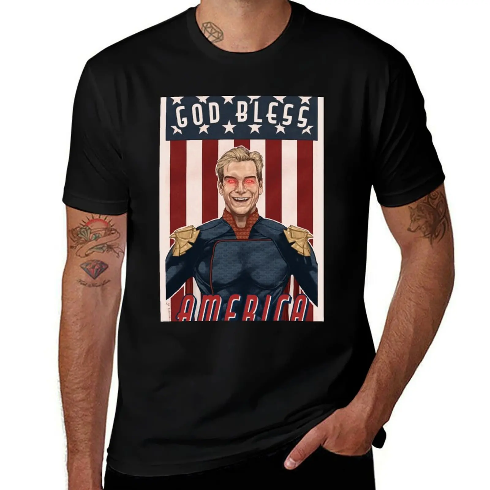 

Homelander T-Shirt Short sleeve tee aesthetic clothes tops plus size tops plain t shirts men
