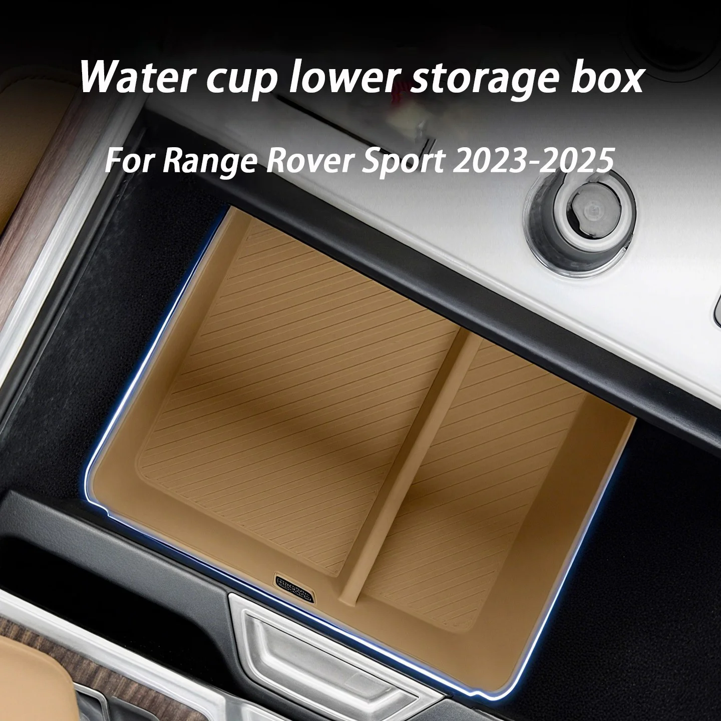 

Автомобильный нижний силиконовый коврик, подлокотник, ящик для хранения под центральной консолью для Land Rover Range Rover Sport Executive Edition 2023-2025