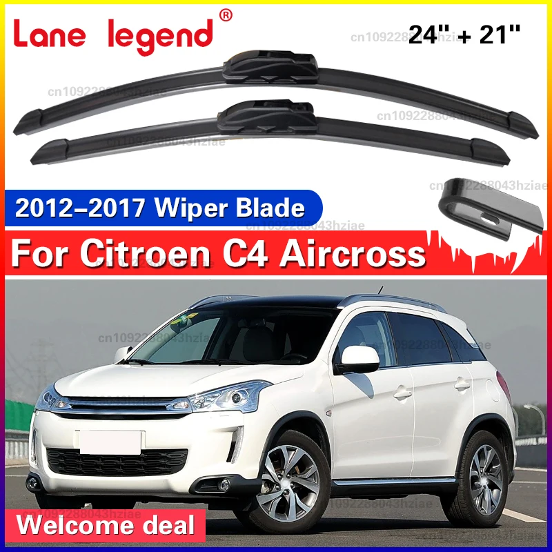 Für Citroen C4 Aircross 2012-2017 2013 2014 2015 Wischer Front Wischer Klingen Windschutzscheibe Windschutz Fenster Pinsel 24 "+ 21"