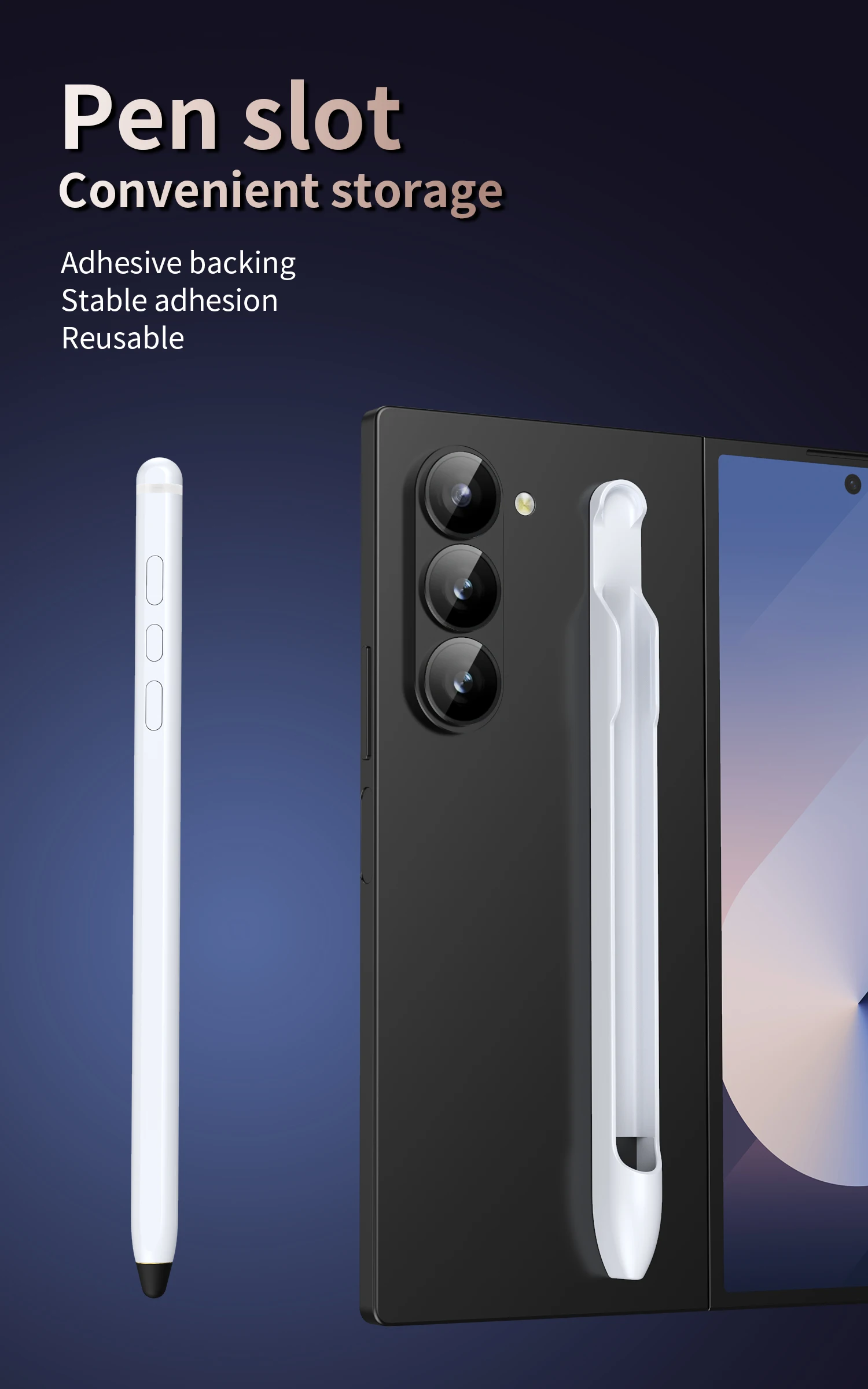 multi-functional-bluetooth-pen-for-samsung-galaxy-z-fold-7-w-pen-slot-charger-cable-replace-pen-refill-smart-stylus
