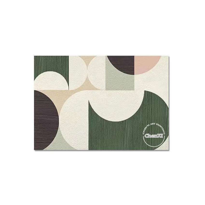 

Современные фрески с геометрическим узором, прихожая отеля, декоративная картина маслом на холсте, большой настенный декор, художественные домашние выставки ручной работы