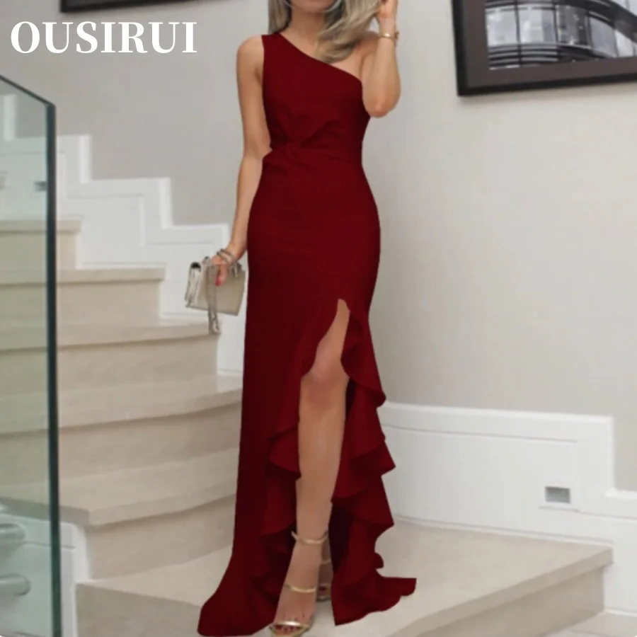 Impreza w stylu Casual, letnia okazja miękkie eleganckie seksowne sukienki dla kobiet formalne wieczorowa suknia ślubna damskie długie Vestidos Para Mujer