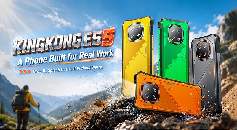 Rugged Smartphone Android 16 Cubot KingKong ES 5, Up to 24GB RAM(12+12GB), 256GB ROM, 6.88" 120Hz Screen, 7000mAh Mega Battery
