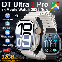 MP3/MP4 Player DT Ultra 3 Smartwatch Amoled Screen 32GB Bluetooth Network Sharing APP Store ChatGPT Smart Watch Men Sports Watch