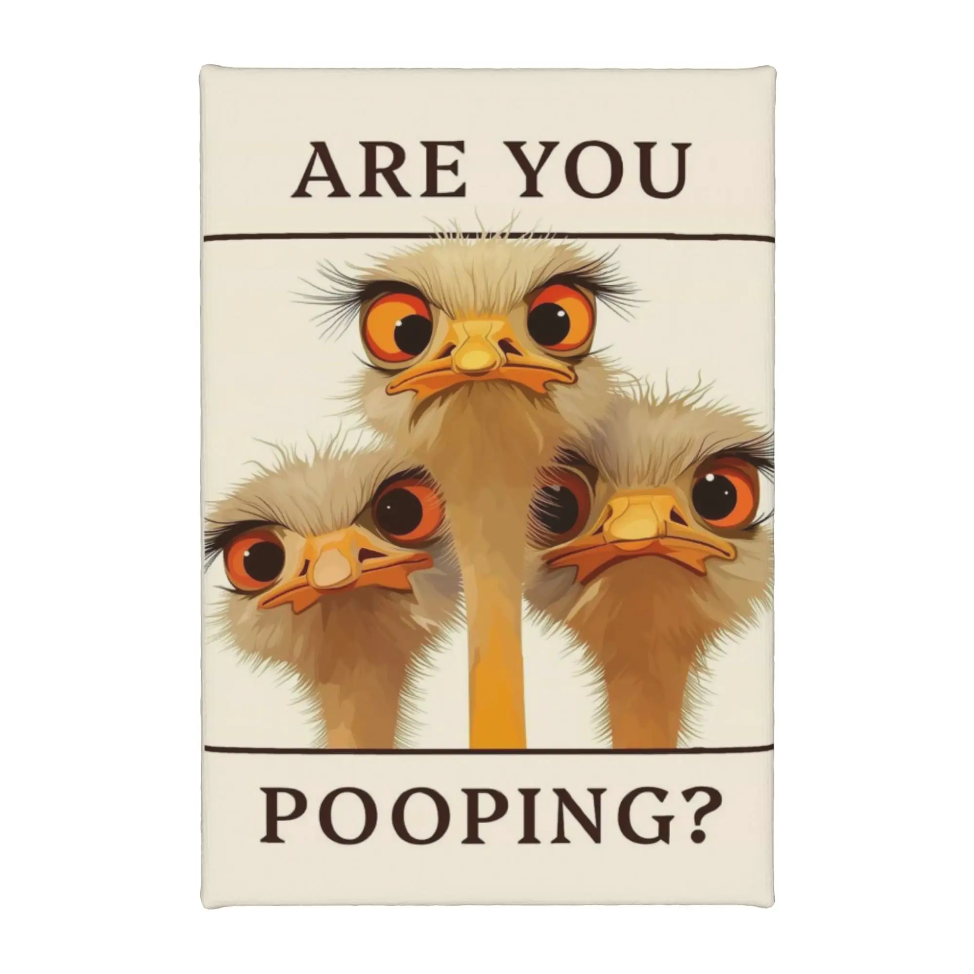 Canvas Painting Home Decoration Unframed Canvas Print Art Wall Decor Picture  Are You Pooping Canvas Artwork Gift 8x12inch