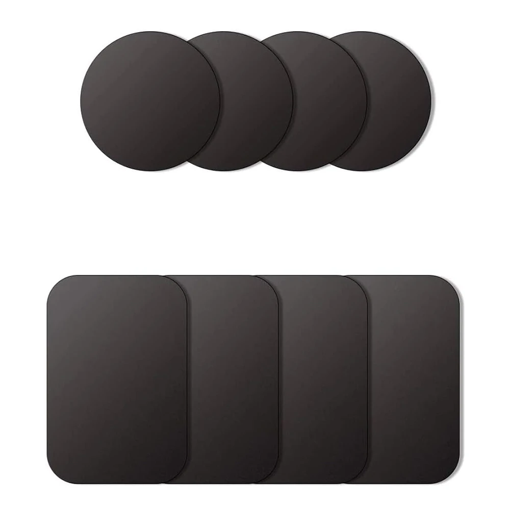 

Round car black iron plate disk stickers universal magnetic metal disk cell phone holder stickers car accessories