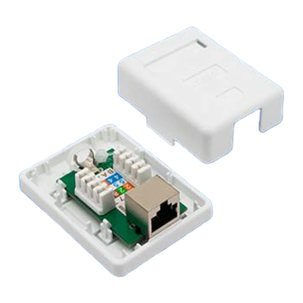 Network Panel Box Single/dual Port Shielded Category 6 Network Junction Boxes For Network Shielded CAT6 Module Spare Parts