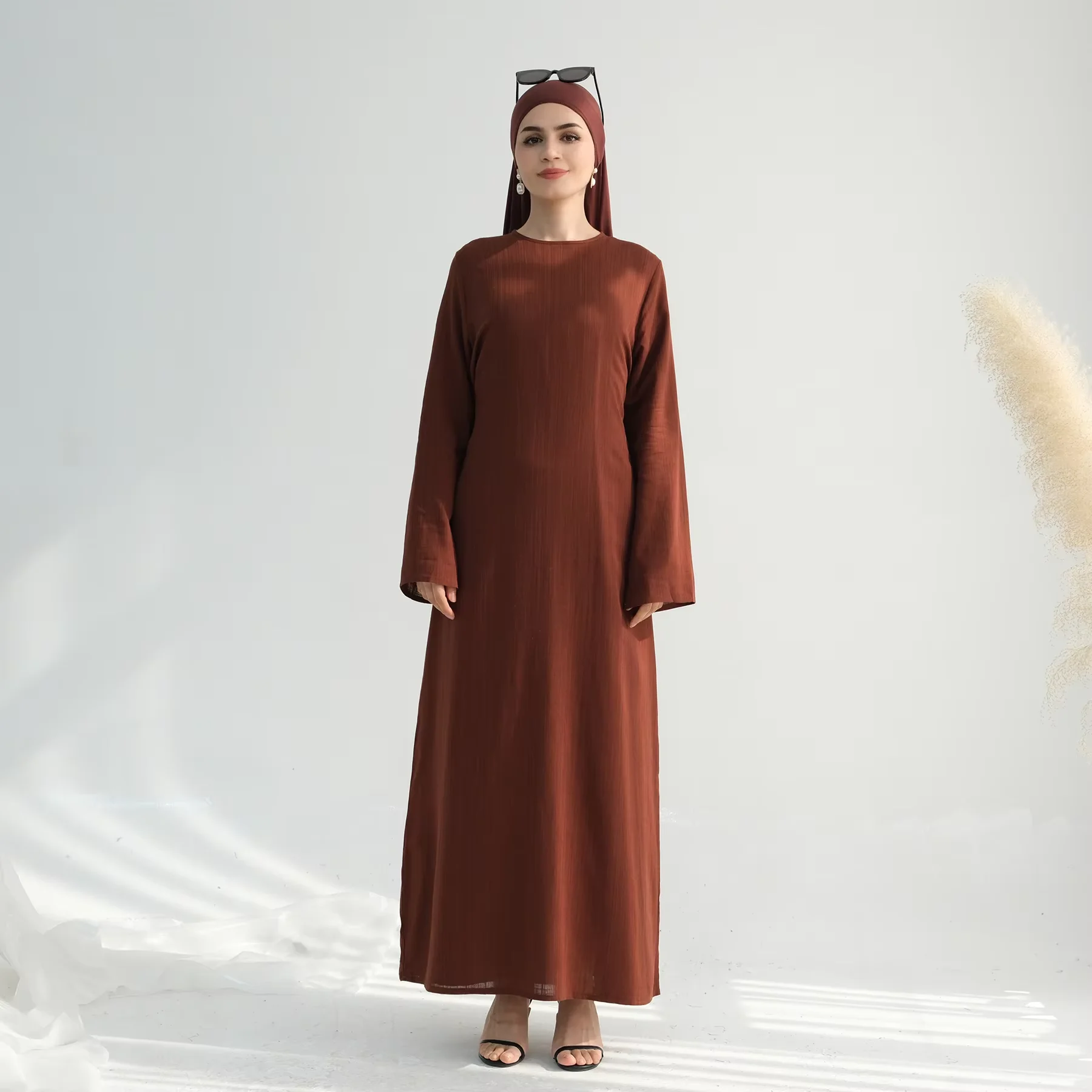 

Dubai Abaya Eid Muslim Dress Djellaba Lace Up Kaftan Turkey Robe Women Islam Jalabiya Caftan Marocain Femme Kebaya Gown Vestidos