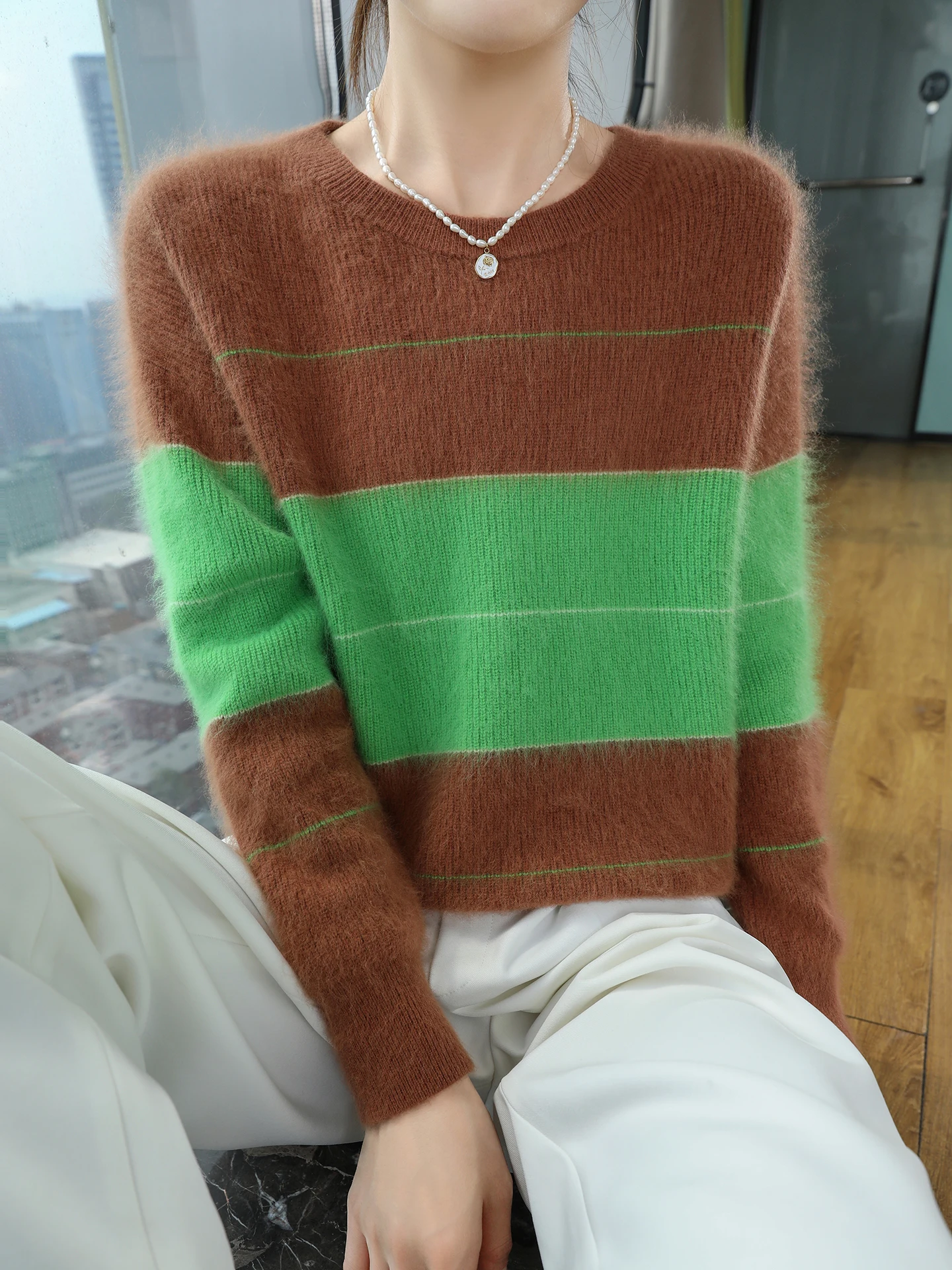 Otoño e Invierno lana de visón - Cashmere Sweater Formal reseña y precio