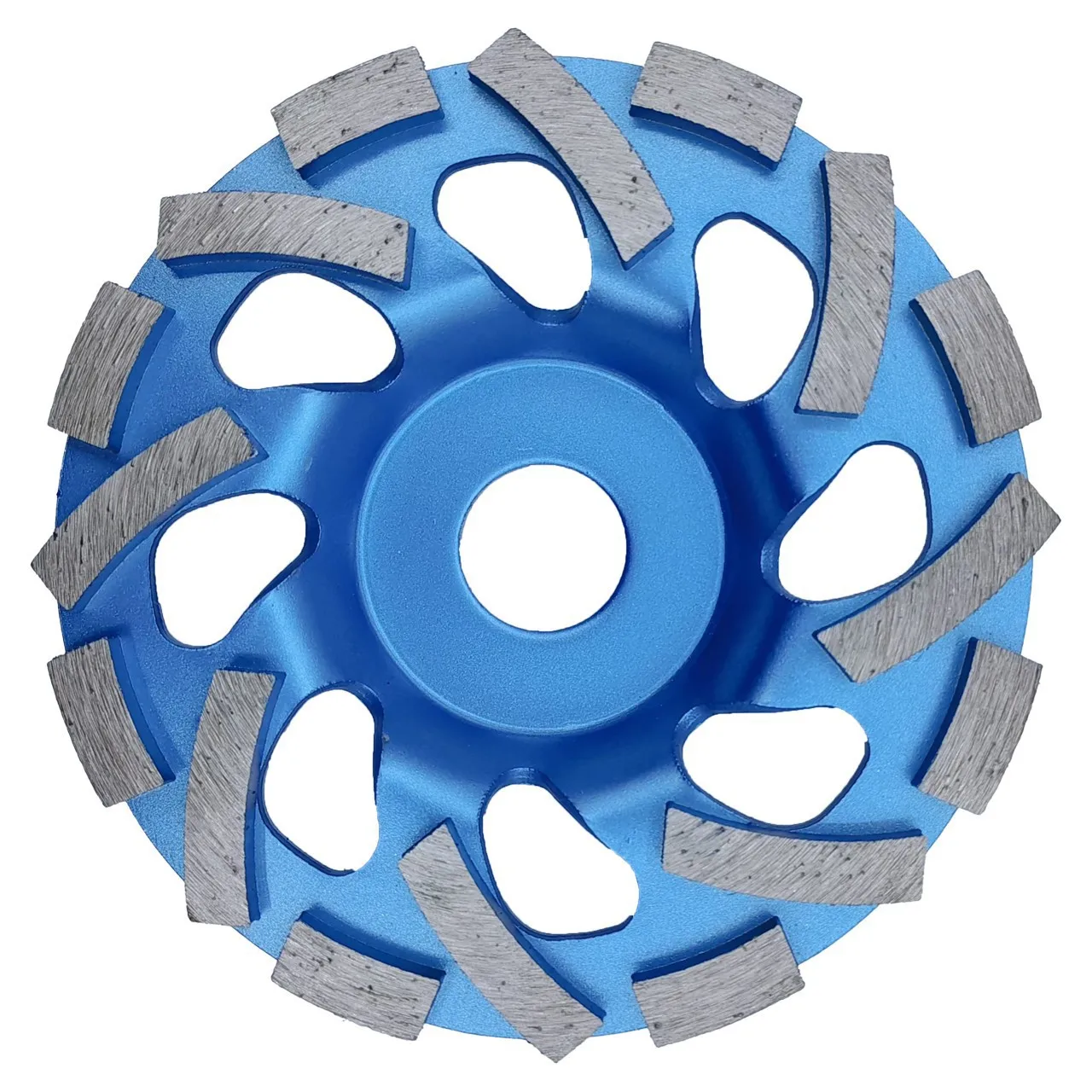 Disque de meulage diamanté de 125 mm, disque de meulage turbo segmenté pour béton, marbre, granit, pour meuleuse d'angle