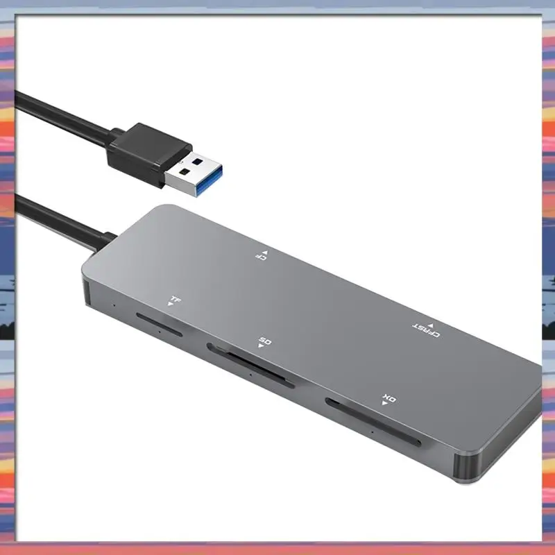 AC18 (гарантия) 5 в 1 устройство чтения карт памяти OTG адаптер поддерживает устройство чтения карт SD/TF/MS/CF/XD для компьютера, ПК, ноутбука, 1 шт.