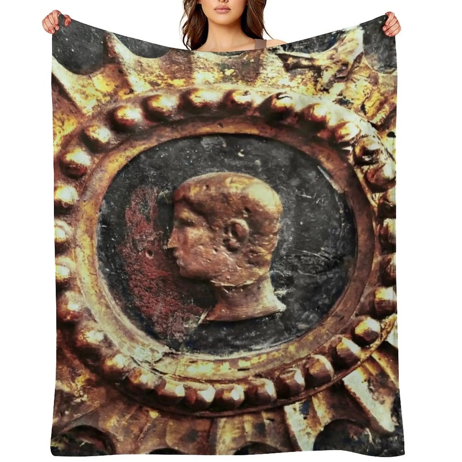 

Emblema dell'Imperatore (Emperor Emblem I) 18th Century Roman Italian Antique Throw Blanket Quilt Beautifuls anime Blankets