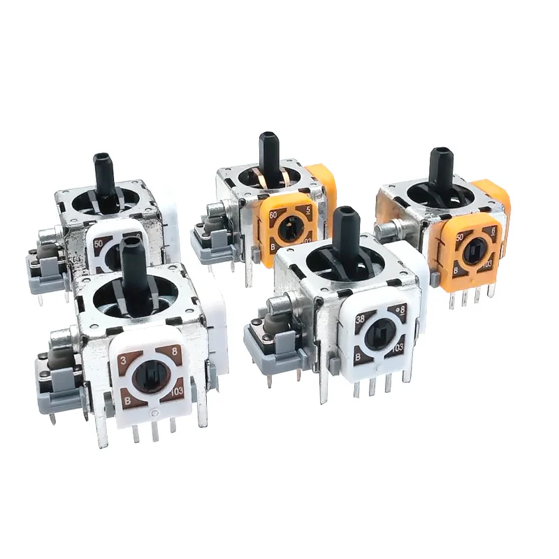 2pcs FJP10K B10k Joytiock Potentiometer 16X16mm With Swtich Suitable for Ganepad Sircraft Model Remote Gontrol