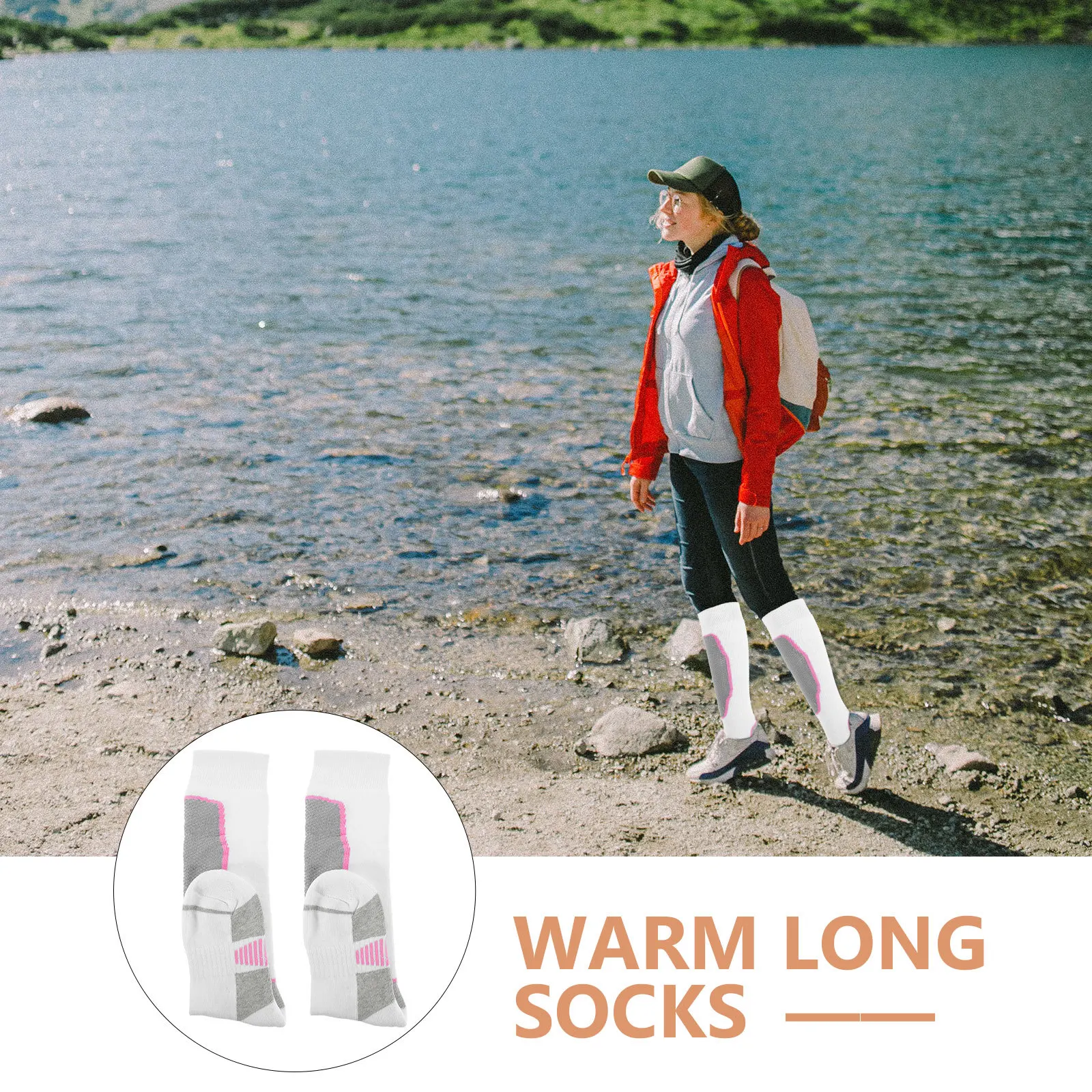 

1 пара теплых носков для зимы, уличные толстые носки для скалолазания, катание на коньках, роликовых коньках, быстросохнущие дышащие теплые носки для улицы