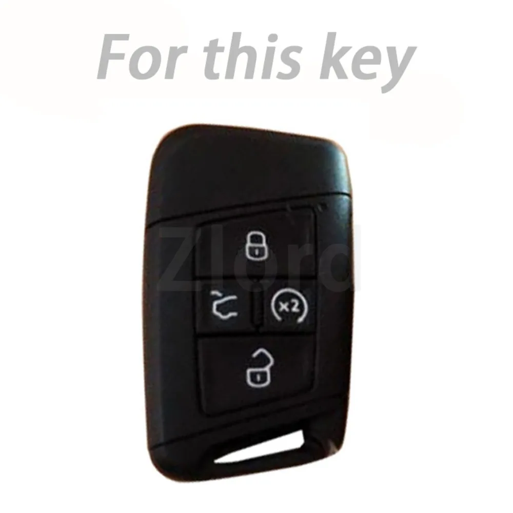 5 Buttons Key Fob Accessories New Key Fob Cover Case for Volkswagen VW Atlas Golf Alltrack Atlas Jetta Passat Arteon iguan Smart