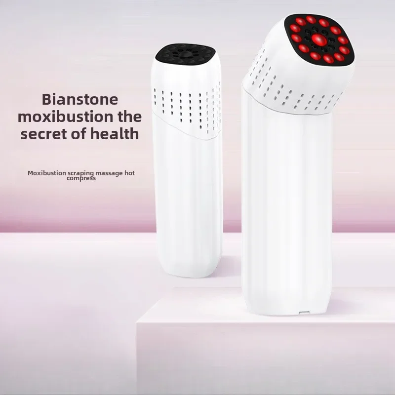 Multi Functional Household Portable Warm Moxibustion Equipment Handheld Scraping Massage Beauty Device Stone Moxibustion Sticks view 4
