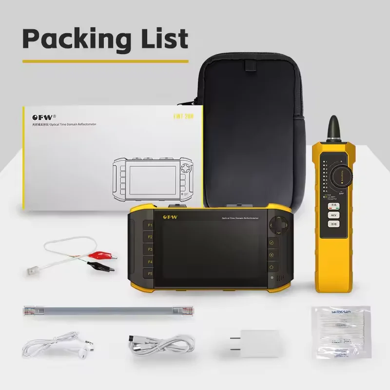 2025 Mini Nuovo OTDR OFW Tester per fibra live attiva 1610nm 20dB Riflettore ottico Riflettometro Touch Screen iOLA OPM VFL Mappa eventi