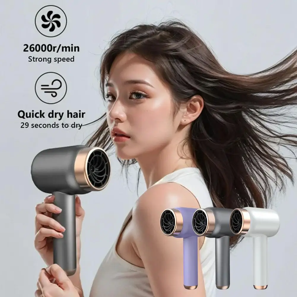 Household quickdrying hair dryer Professional Hair hair wirel hair highspeed Dryer leafless care radio anion dryer highpowe B6H4