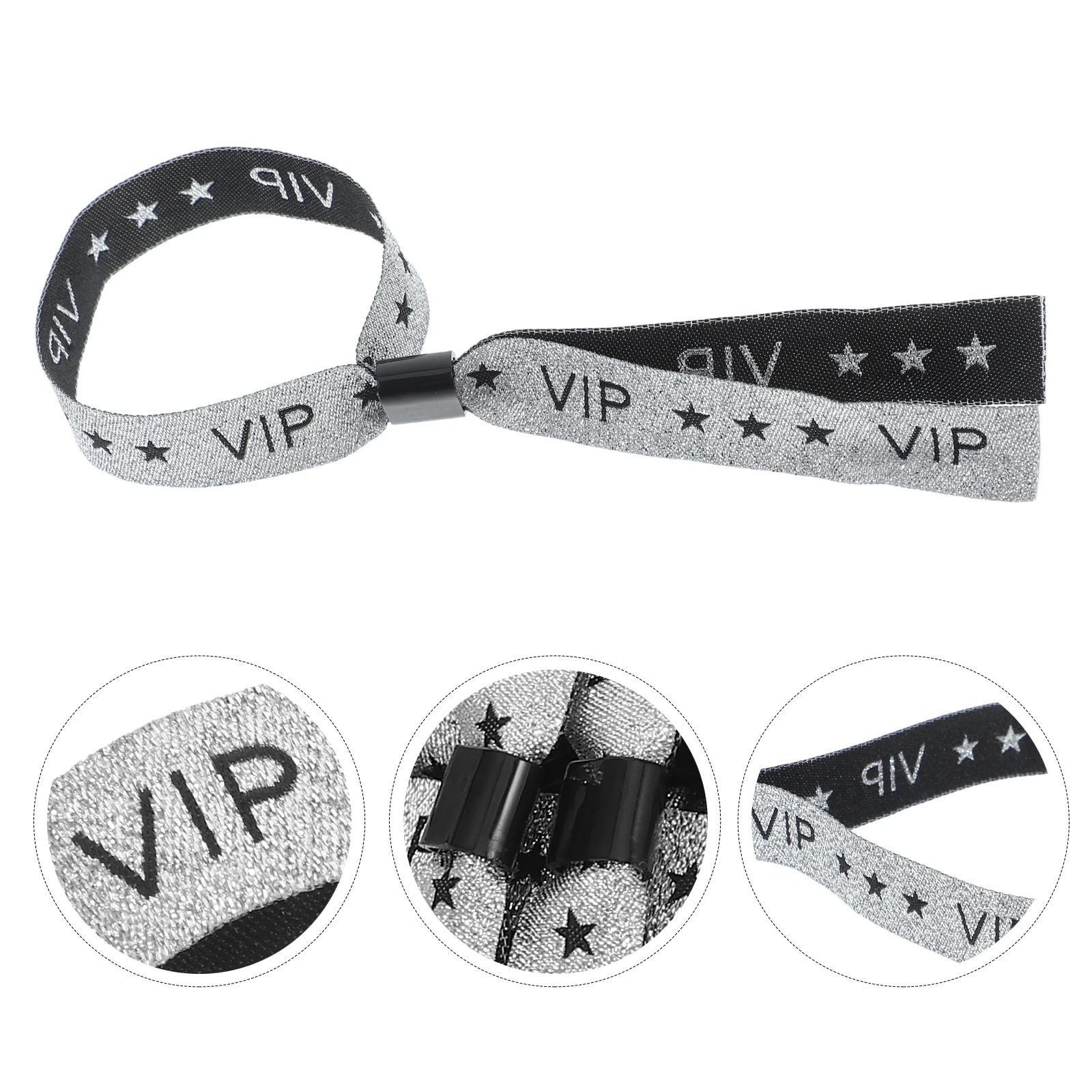 

100pcs Custom Fabric Wristb s for Events Waterproof Bracelets Comfortable Reusable Identification