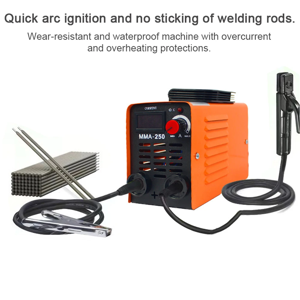 MMA Electric Welding Machine 4KW 20-250A Adjustable Home Mini Welding Device Direct Current Manual Metal Arc Electric Welder