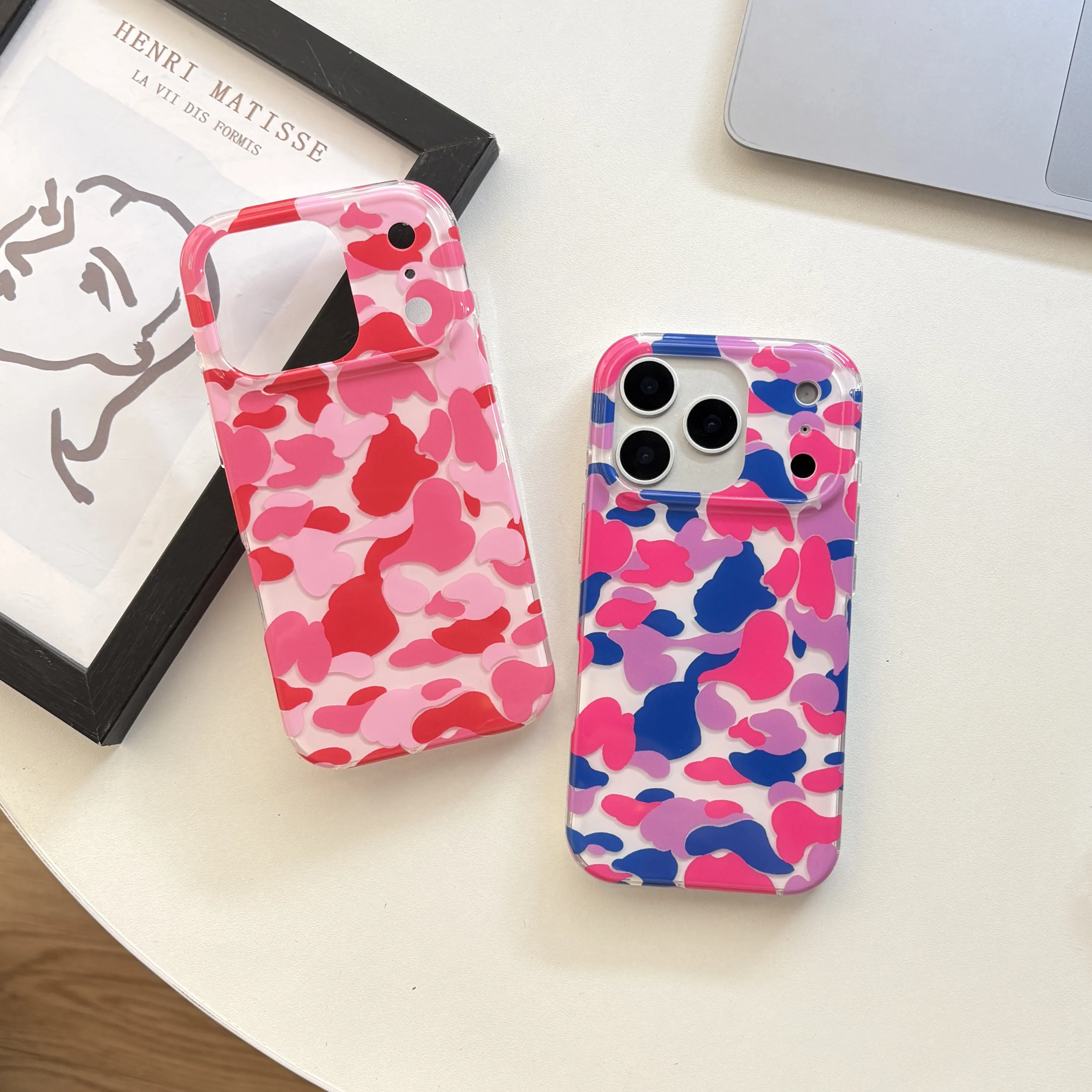 Fashionable Bright Phone Case for iPhone 17 16e 16 15 14 13 12 11 Pro Max XR XSMax 8 7 6 6s Air Plus Feather Texture Back Cover view 4