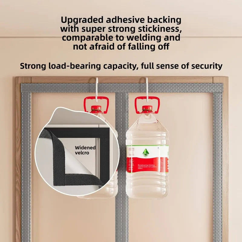 AdvancedTPUNew waterproof, mold-proof, mosquito-door for home use, magnetic door curtain with magic tape, no-drill partition