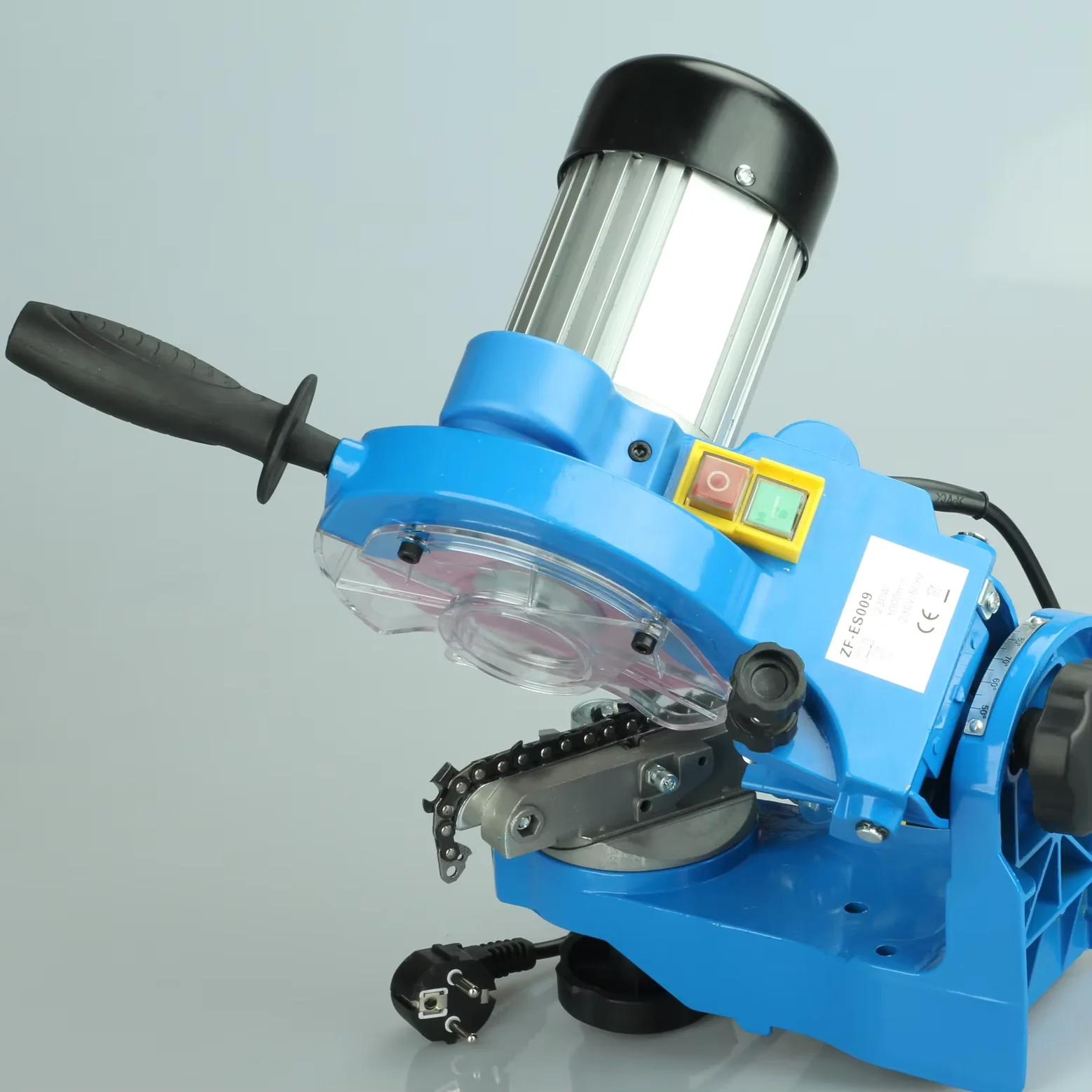 HPY Professional Compact 220-Volt Bench Grinder, Universal Saw Chain Sharpener, for All Chainsaw Chains
