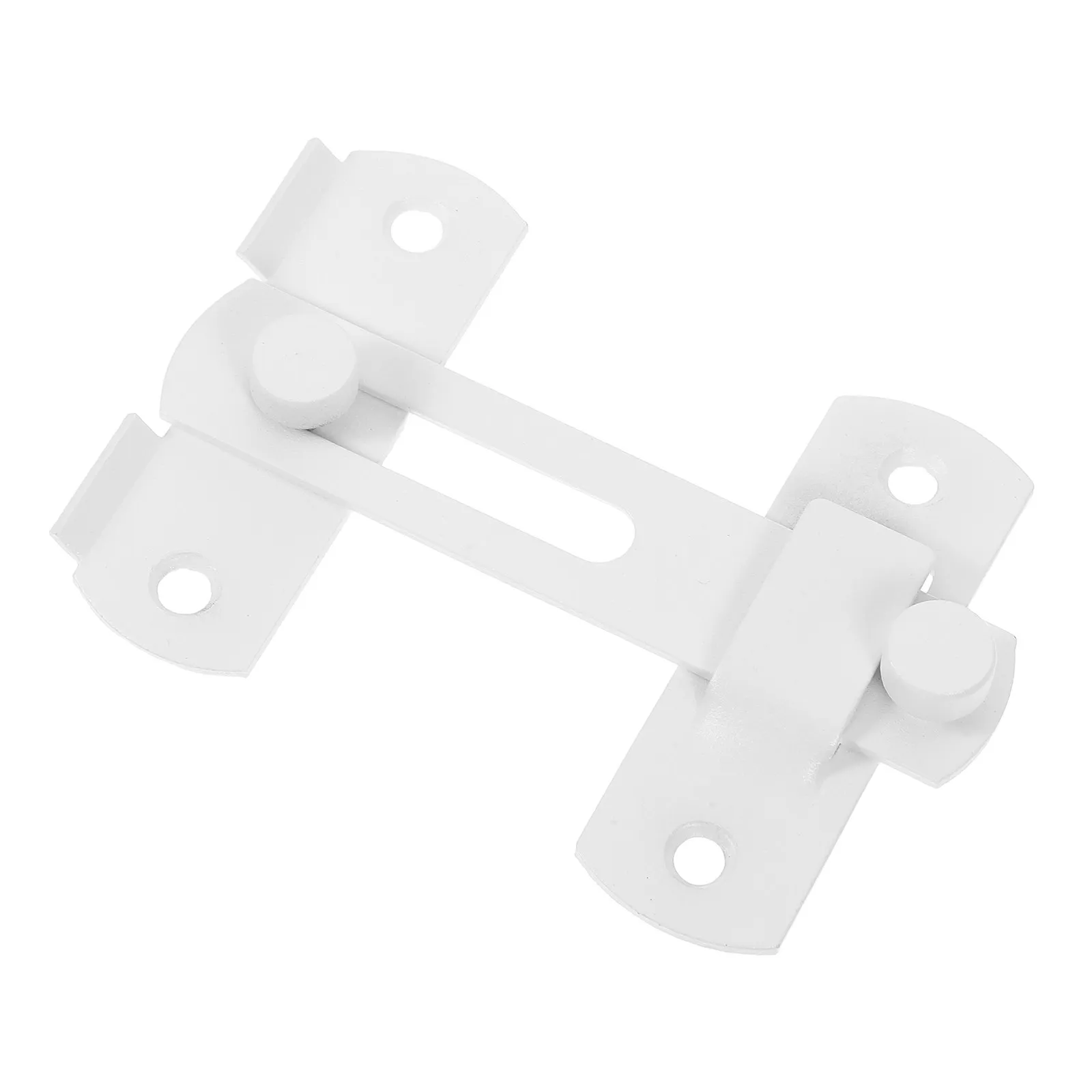 

Flip Latch Stainless Steel Barn Door Lock Gate Latch Anti-Theft Slide Bolt Lock White for Fence Gate Metal Door Latches