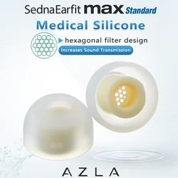 AZLA Max Standard Ear Tips for ie900/800s Sennheiser Headphone earpieces with Strainer in-ear Silicone Earbuds for WF1000XM4/XM5