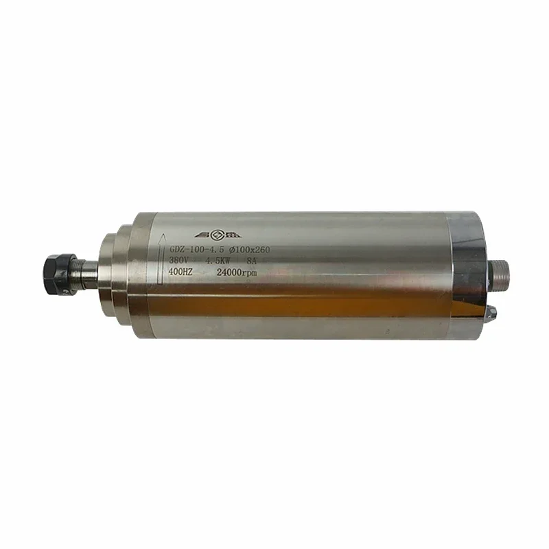 Changsheng 4.5KW 100mm*260mm ER20 220V 380V 24000rpm Water Cooled Spindle Motor for Engraving Router Carving Machine