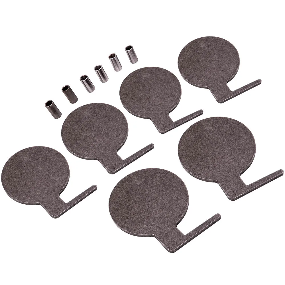 

AR500 Steel Target Tree DIY Shooting Paddles 6x 6" x 3/8" W/ Tubes IDPA steel