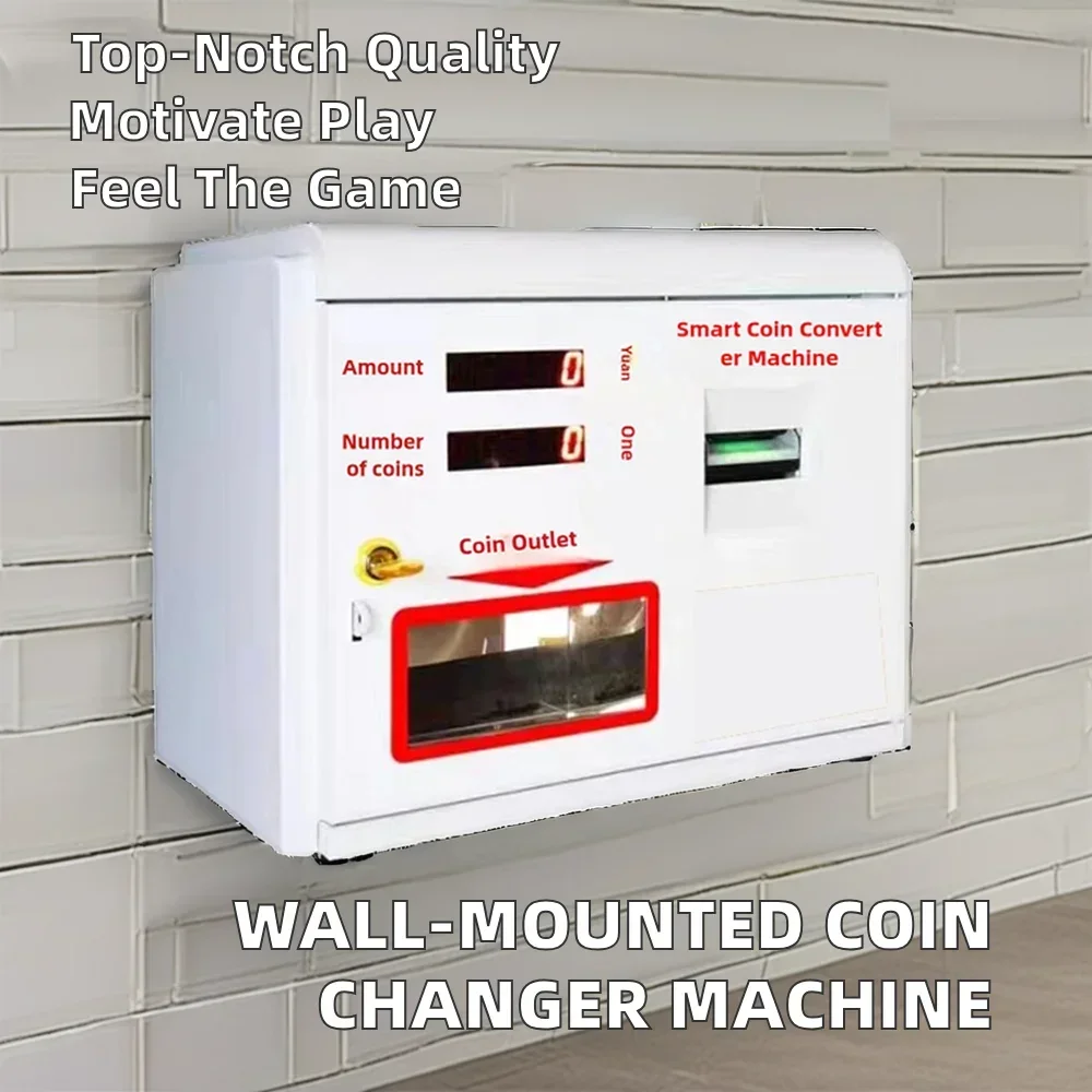 Mini Wall Mount Coin Changer Automatic Metal Coin Pusher