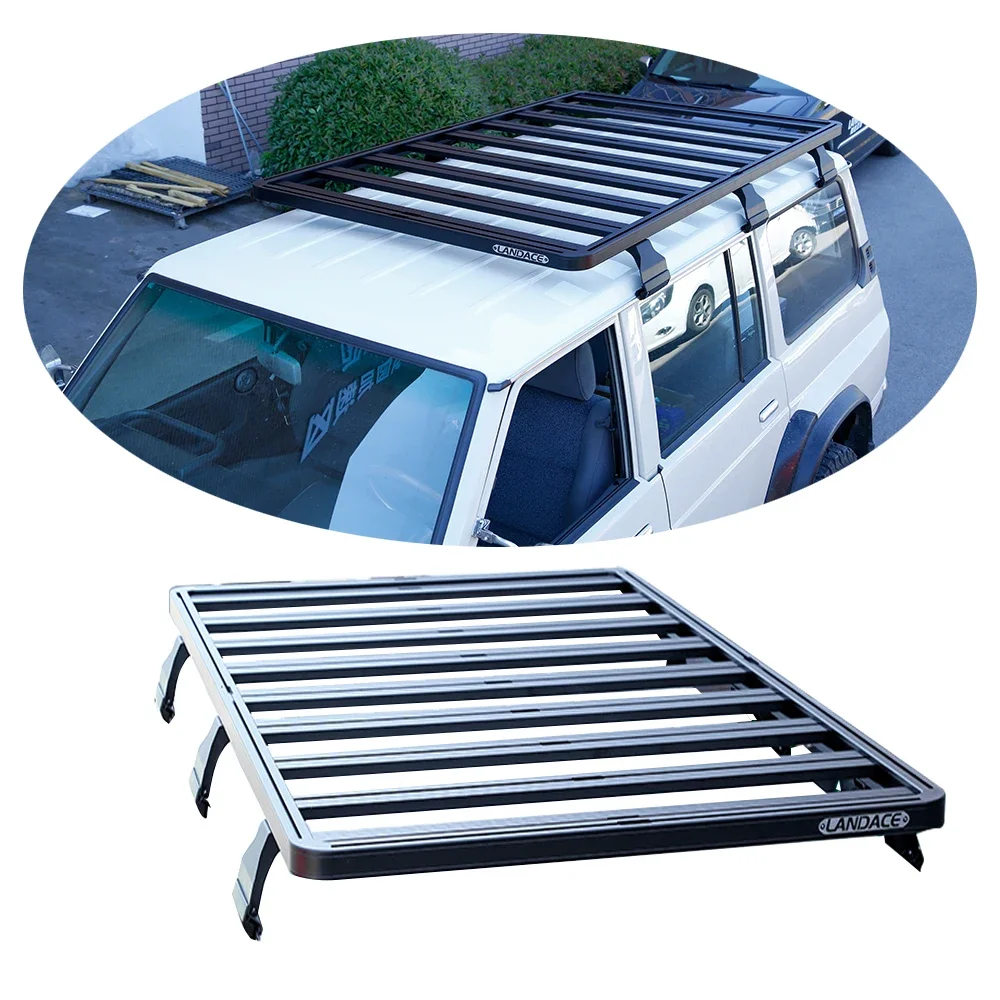 

Off Road 4X4 Suv Roof Rail Rack Aluminum Mount Luggage Roof Rack for Nissan Patrol Y60