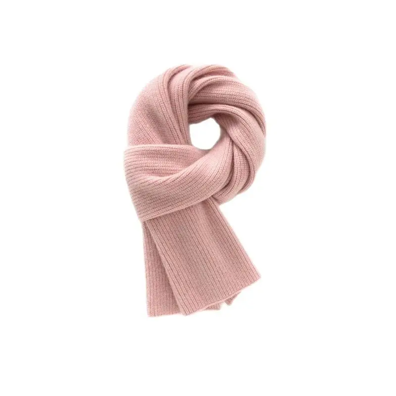 BirdTree, 100%Pure Cashmere Elegant Scarf, Women Gift Knit Thicken, Soft Fashion Warm Daily Scarf, 2024 Autumn Winter A48916QC