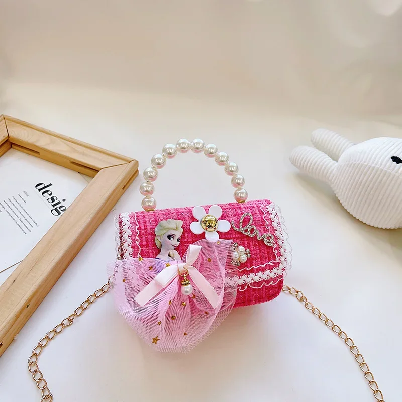 Fashion New Style Princess Messenger Bag Girl Children Mini Chain Small Square Cartoon Rabbit Shoulder Handbag crossbody bags