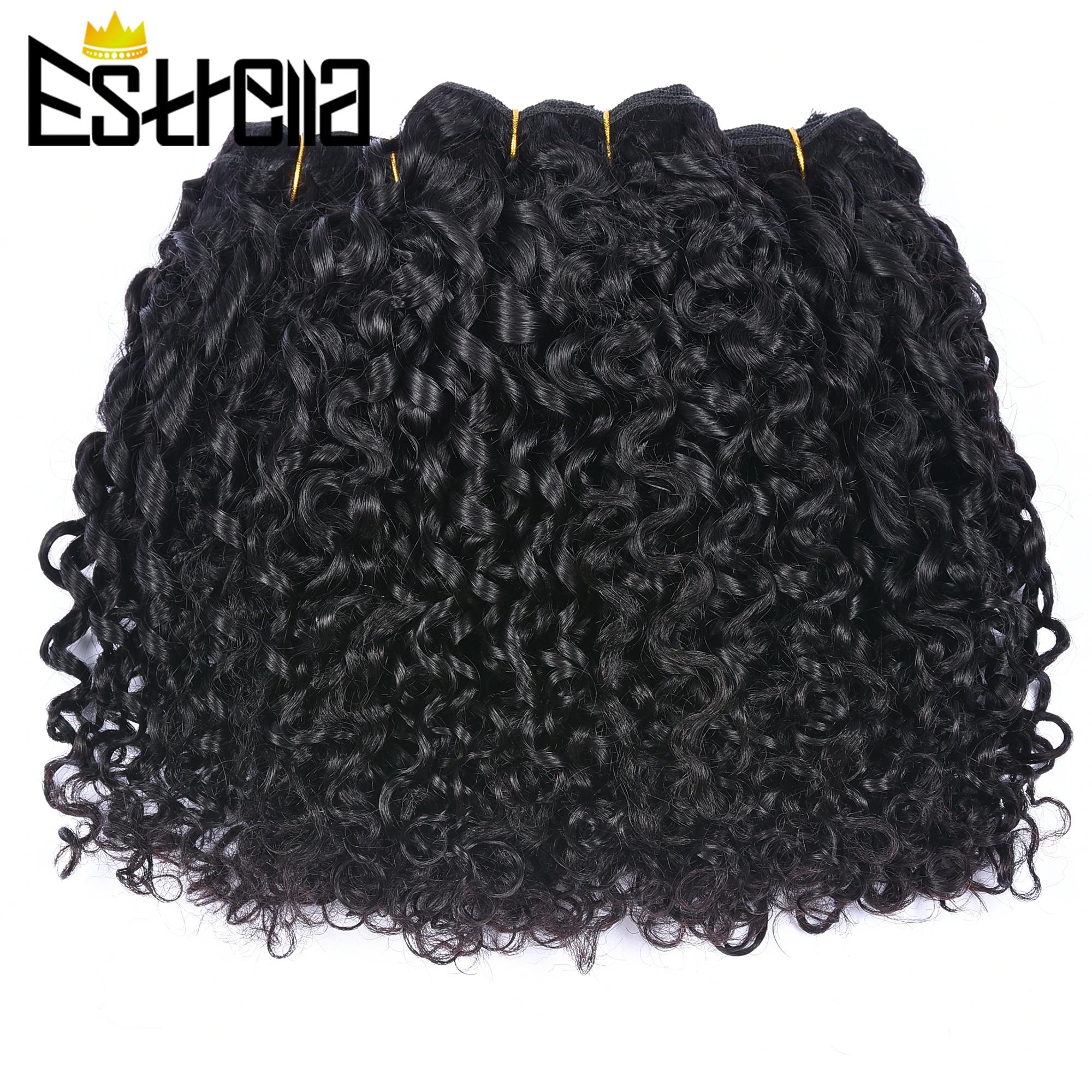 Małe spiralne brazylijskie włosy kręcone splot wiązki ludzkie włosy Pixie Curl Bundle doczepy z włosów typu Remy 1/3/4 wiązki podwójne rysowane